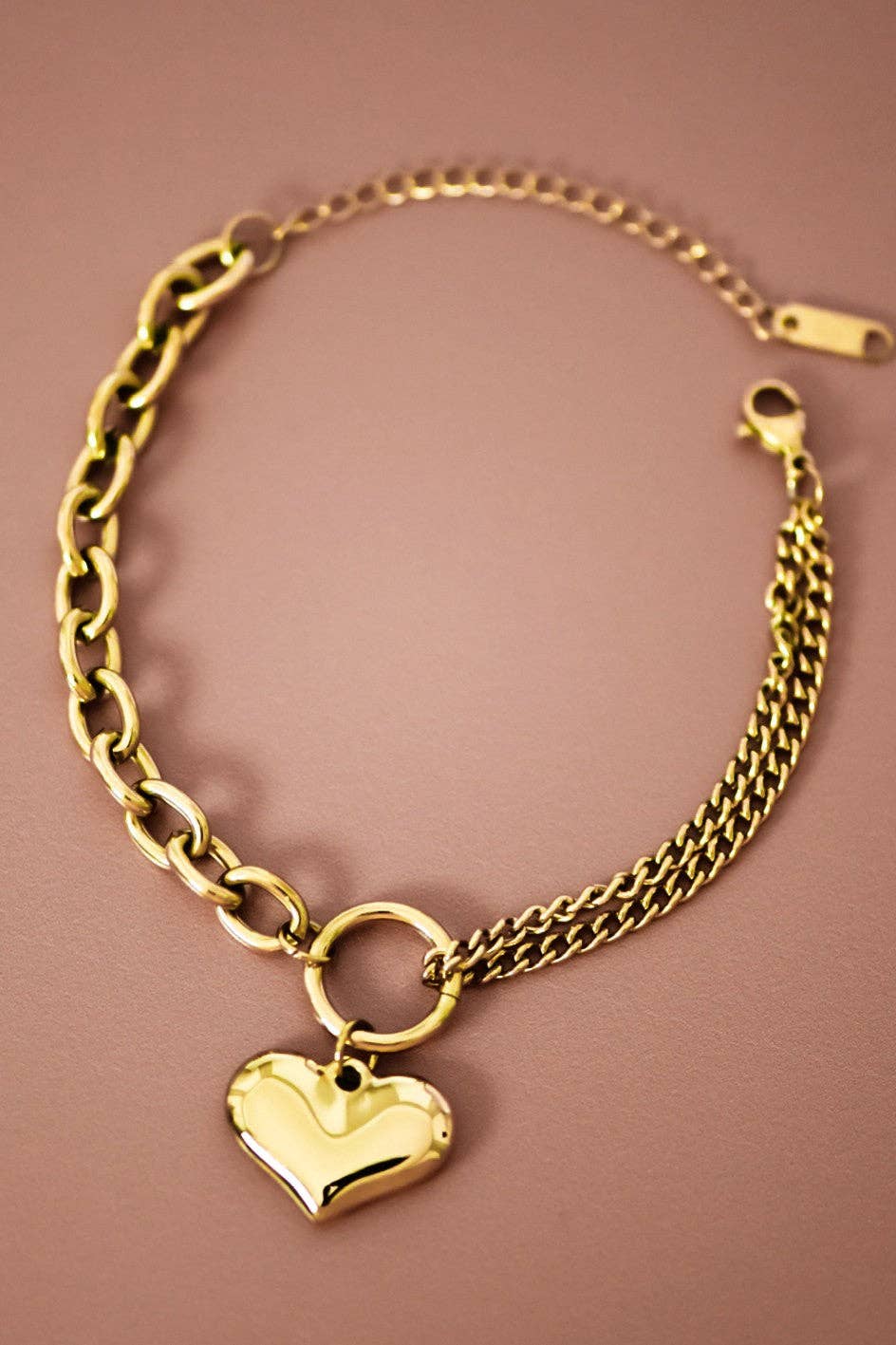 18K Gold Plated Waterproof Stainless Steel Chain Bracelet - 7363: S0OX3T7363