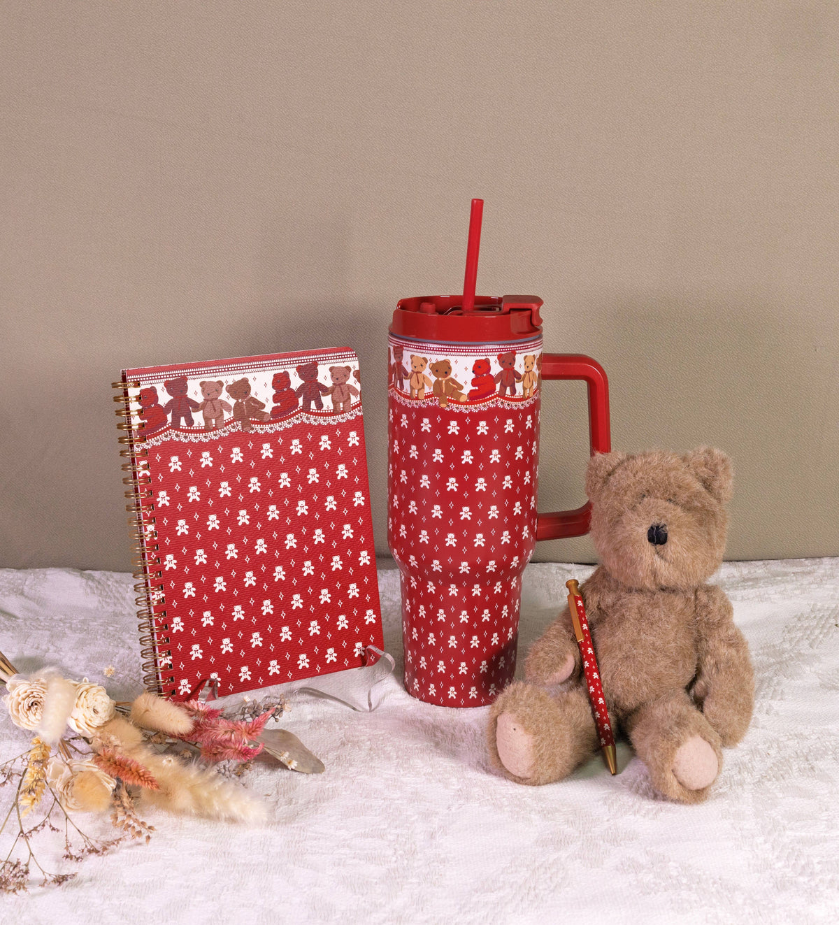 Stainless Steel 40 oz. Tumbler, Beary Ditsy