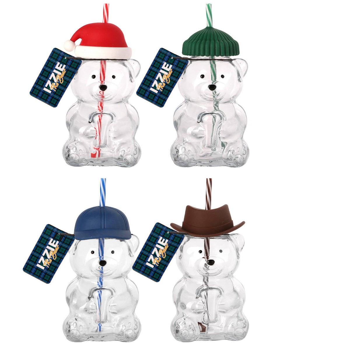 Teddy Sipper W.4asst Hat Set