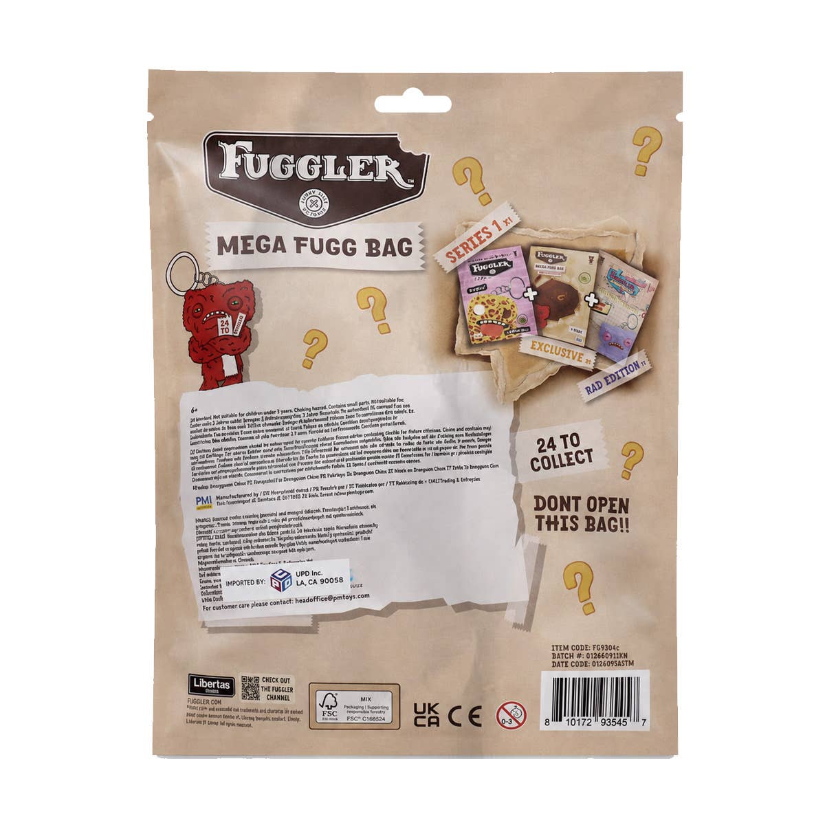 UPD FG9304C Fuggler Mega 3 Fuggs Blind Bag - 12 pcs