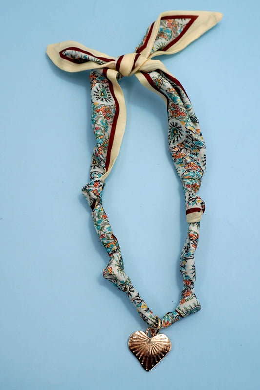 Handcrafted Scarf Interchangeable Charm Necklace | 80N92095: C