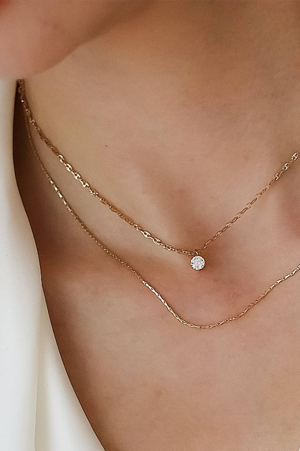 18K Gold Plated Waterproof Stainless Steel Chain Necklace - 7520: S0OX3T7520