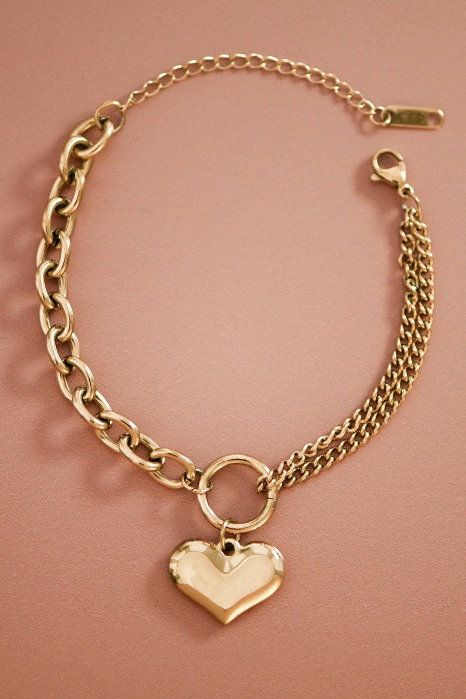 18K Gold Plated Waterproof Stainless Steel Chain Bracelet - 7363: S0OX3T7363