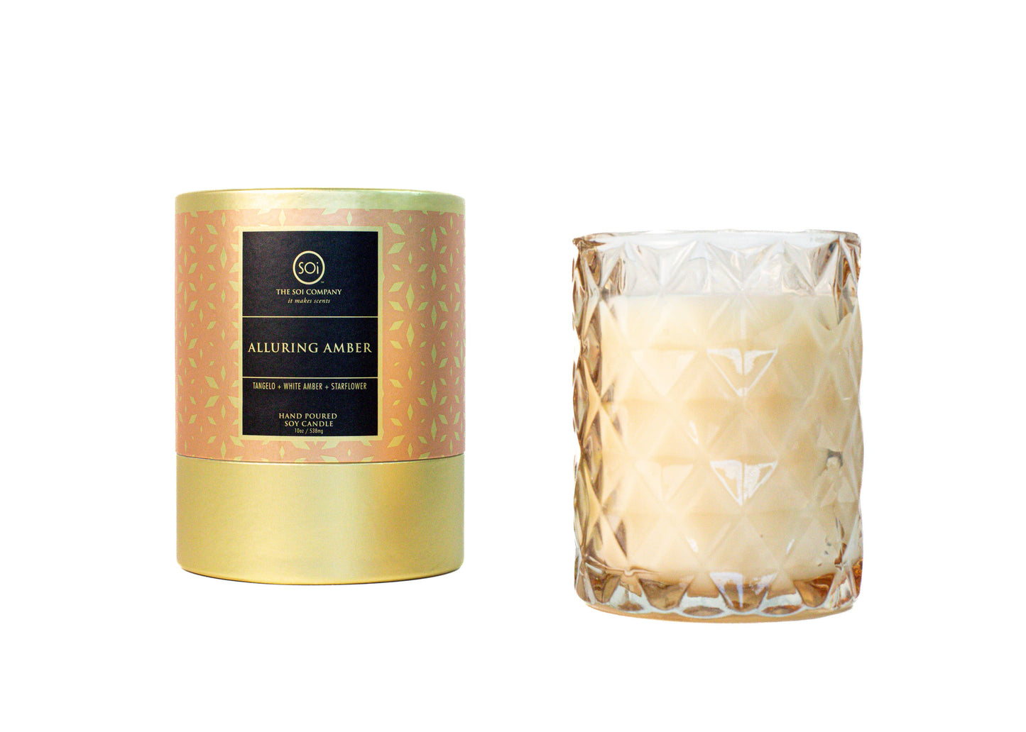 Alluring Amber Shimmer 9oz Box Candle