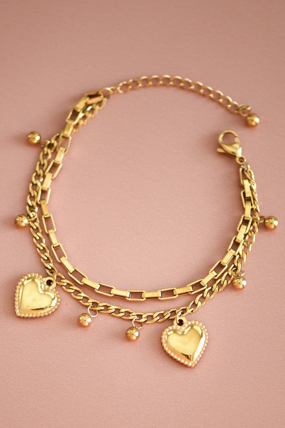 18K Gold Plated Waterproof Stainless Steel Chain Bracelet - 7434: S0OX3T7434