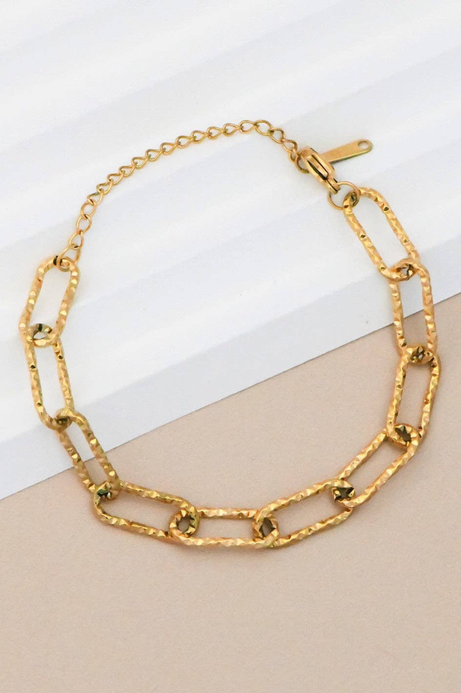 18K Gold Plated Waterproof Stainless Steel Chain Bracelet - 7069: S0OX3T7069