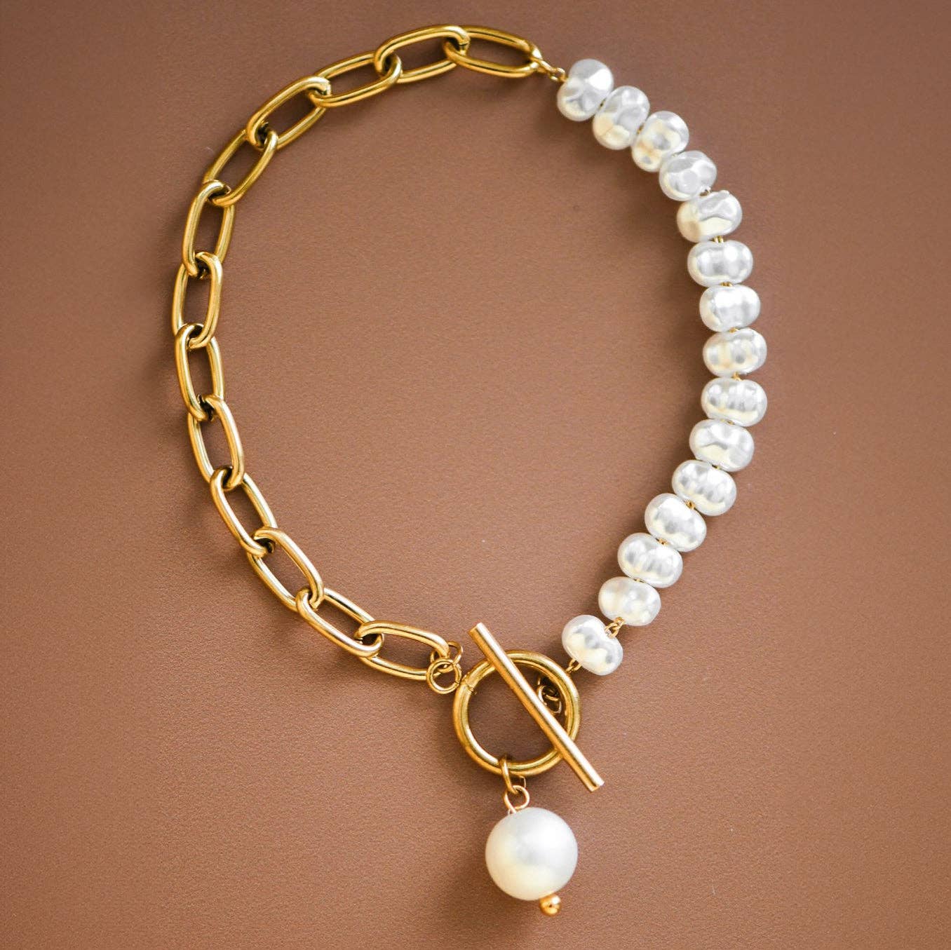 18K Gold Plated Waterproof Stainless Steel Chain Bracelet - 7072: S0OX3T7072