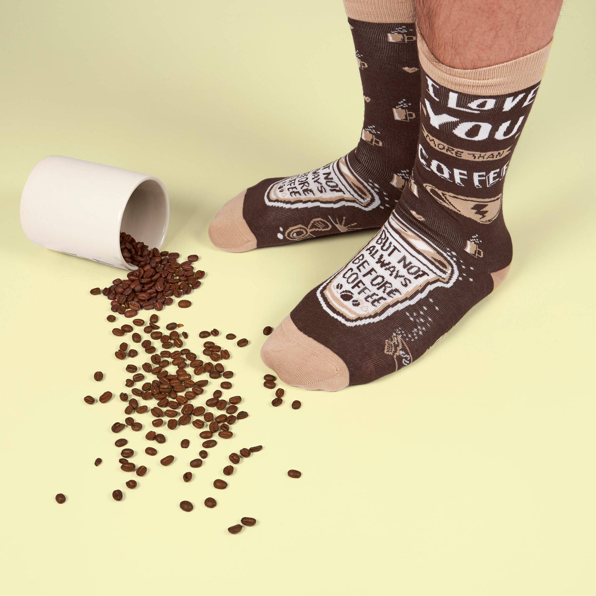 I Love You More Than Coffee Socks