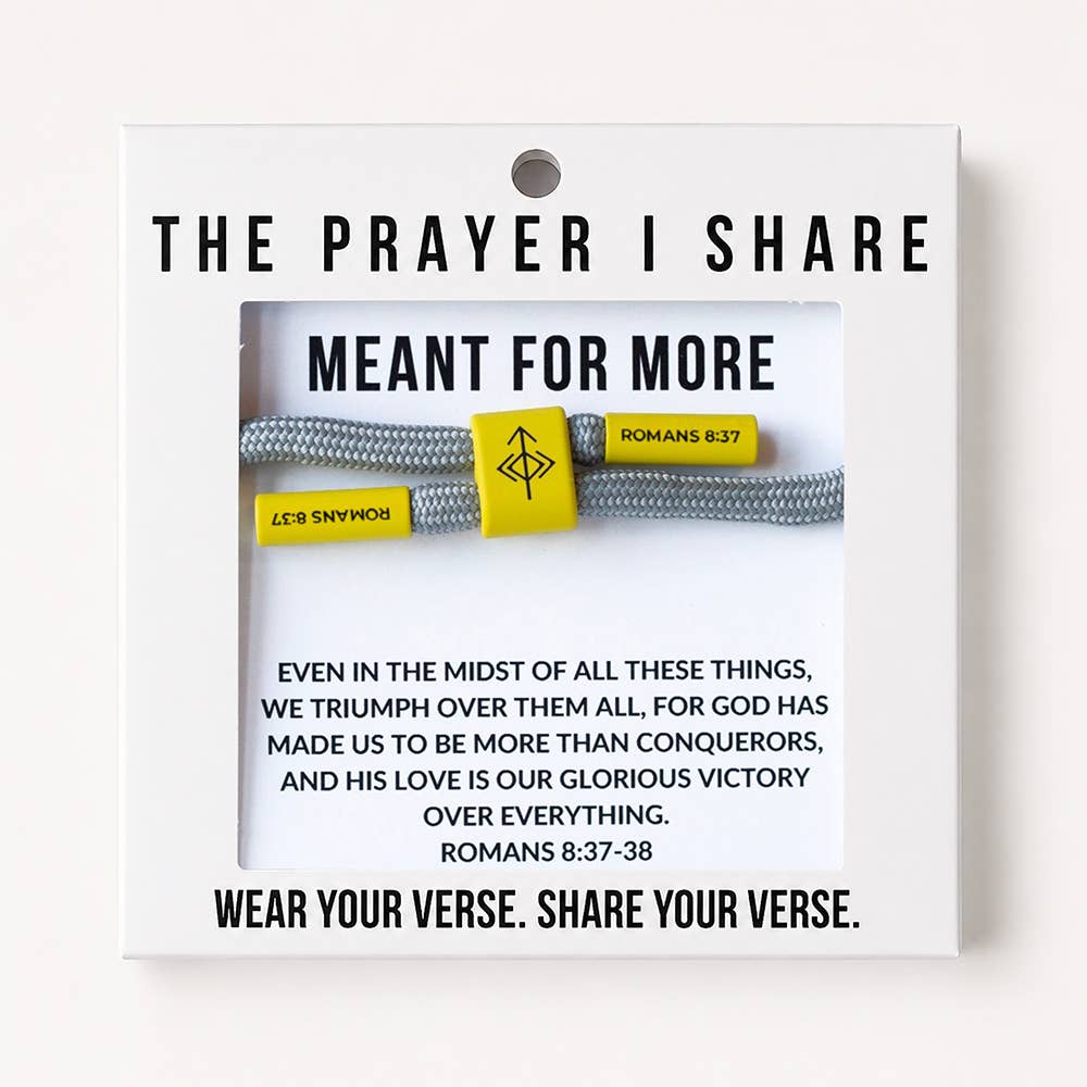 MEANT FOR MORE Prayer Cord Bracelet | Christian Athletes
