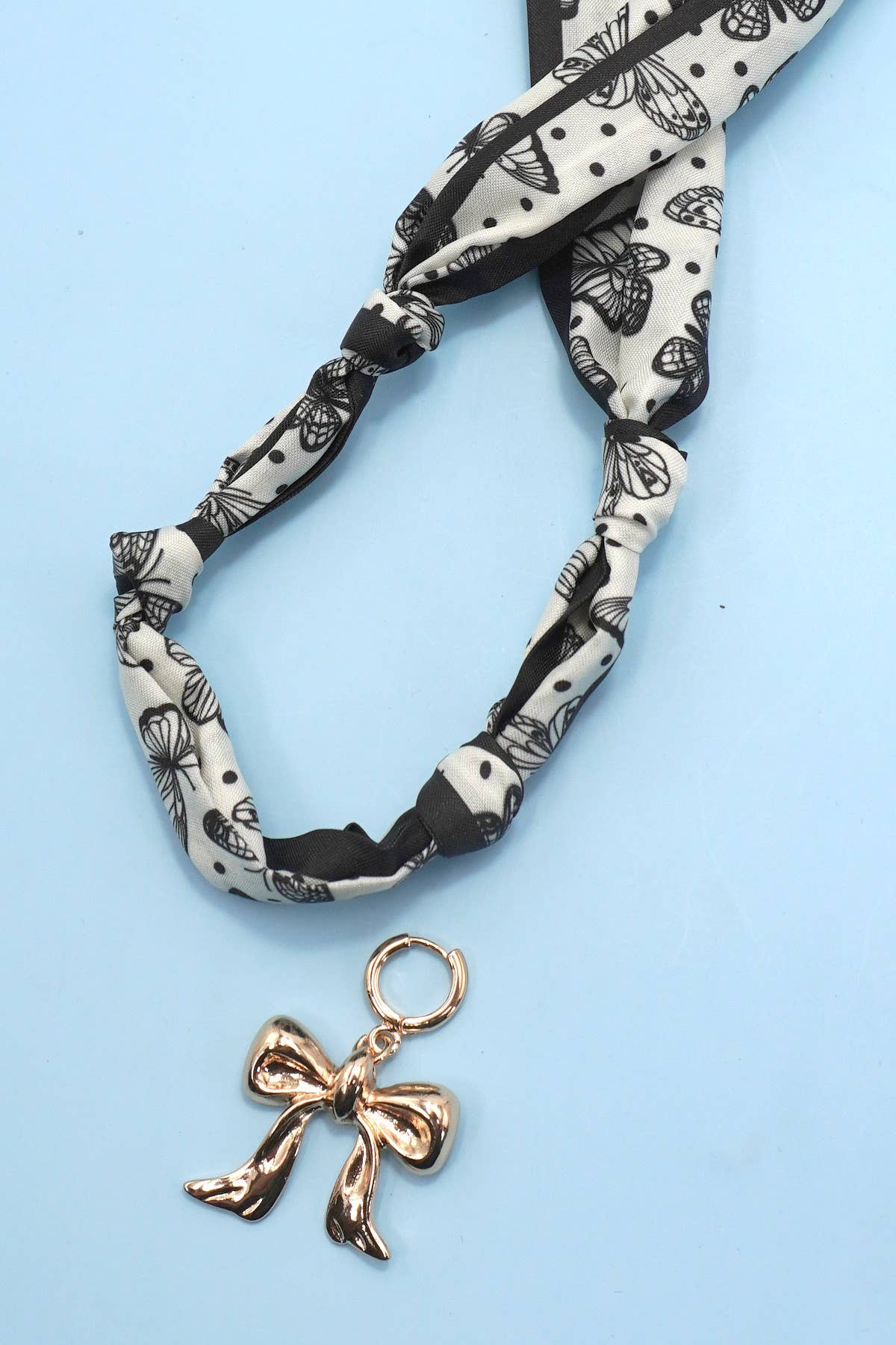 Handcrafted Scarf Interchangeable Charm Necklace | 80N92095: A