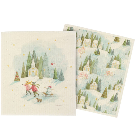 Winter Wonderland Swedish Dishcloth Set