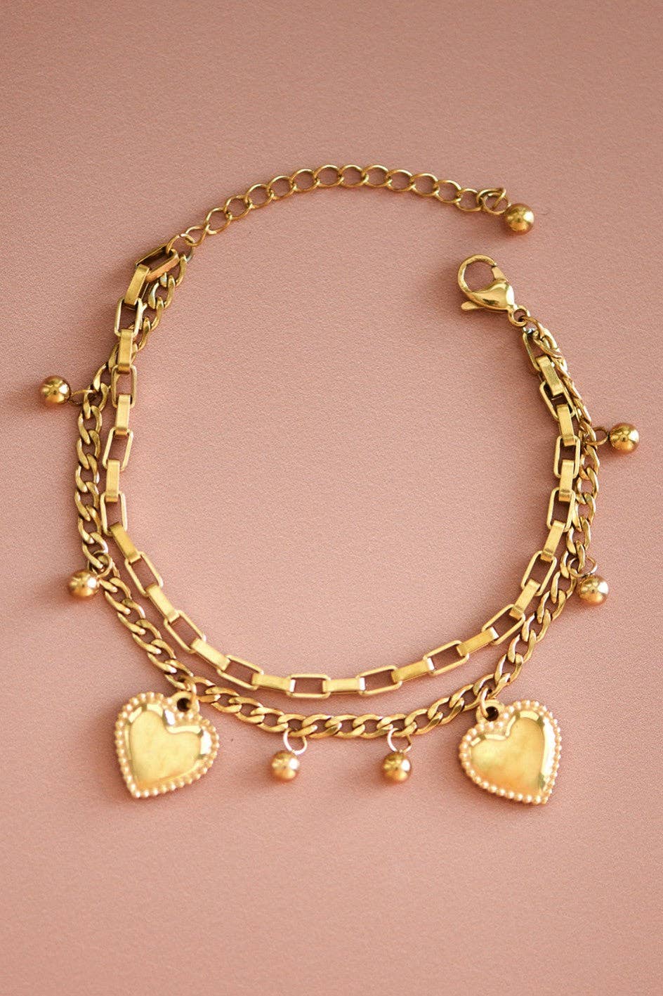 18K Gold Plated Waterproof Stainless Steel Chain Bracelet - 7434: S0OX3T7434