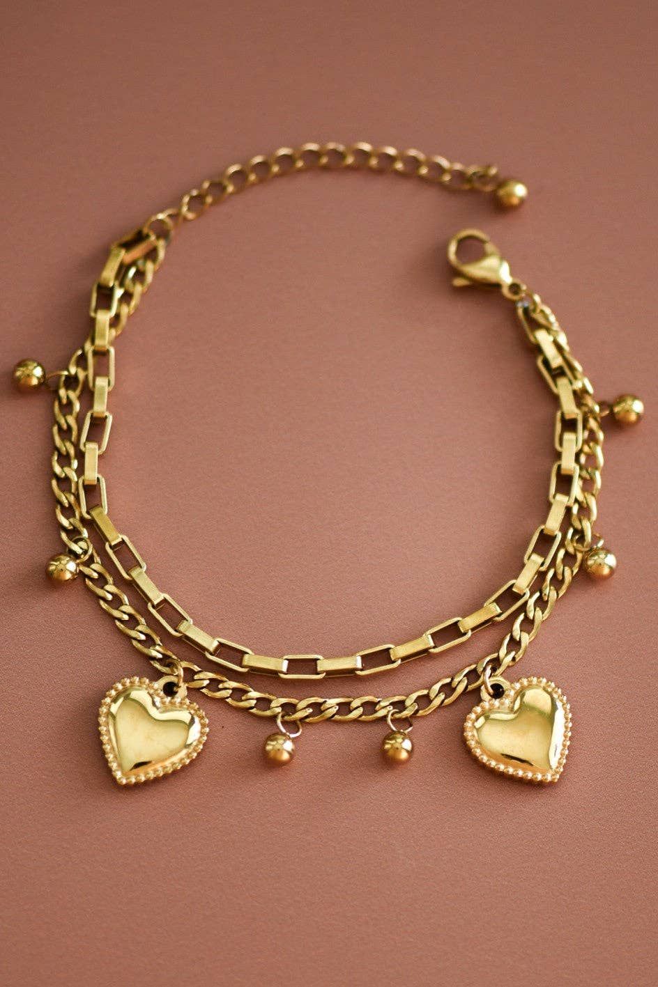 18K Gold Plated Waterproof Stainless Steel Chain Bracelet - 7434: S0OX3T7434