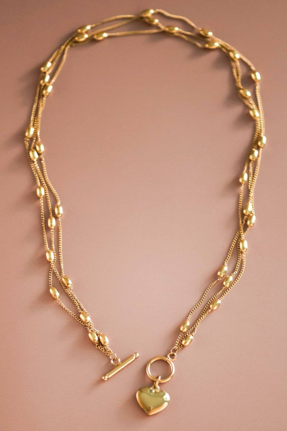 18K Gold Plated Waterproof Stainless Steel Chain Necklace - 6989: S0OX3T6989