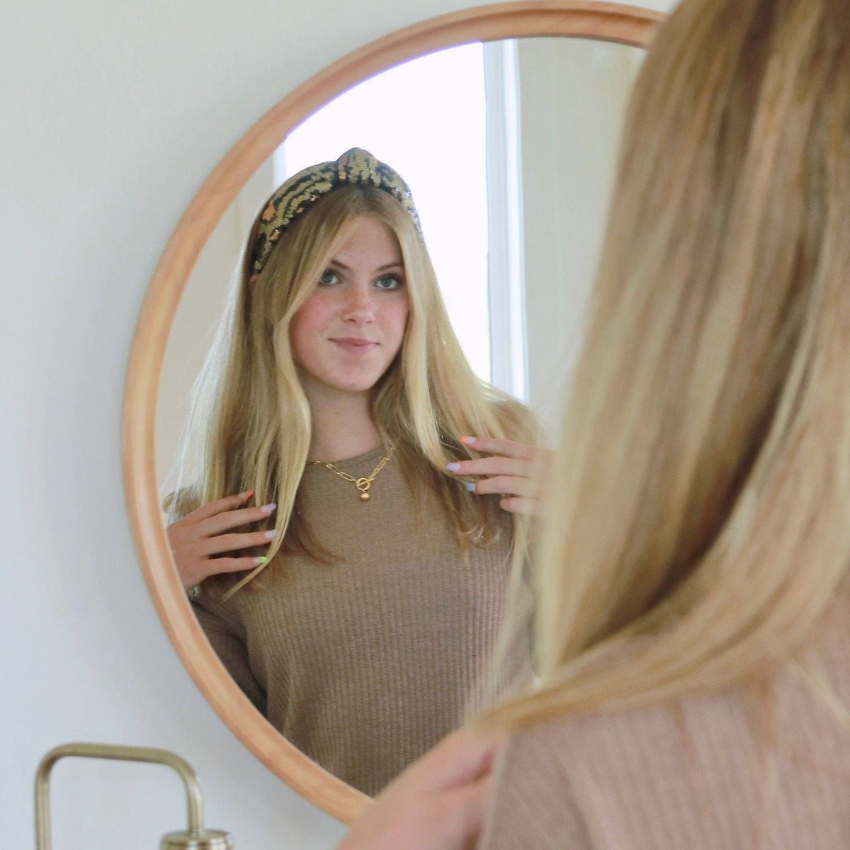 Sequin Leopard Headband