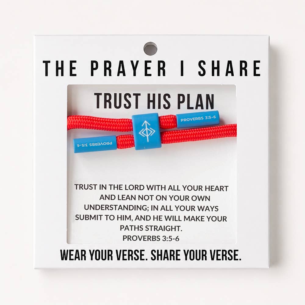 TRUST HIS PLAN Christian Cord Bracelet, Student, Athletes