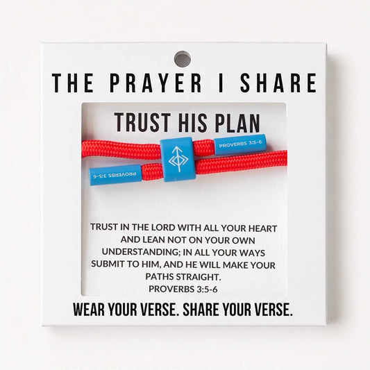 TRUST HIS PLAN Christian Cord Bracelet, Student, Athletes