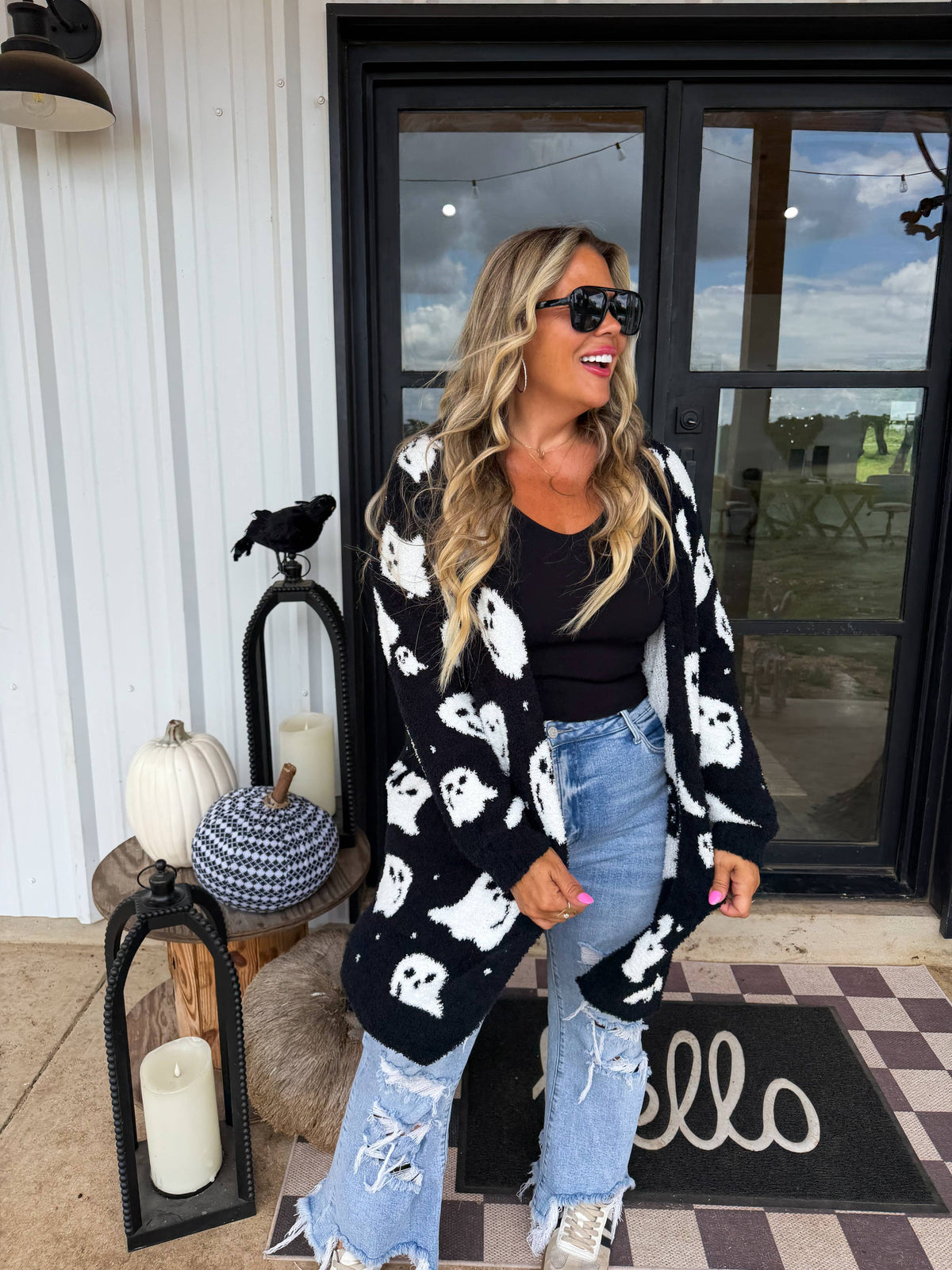 PREORDER- 2ND CUT- BOO CREW REVERSIBLE CLOUD CARDIGAN