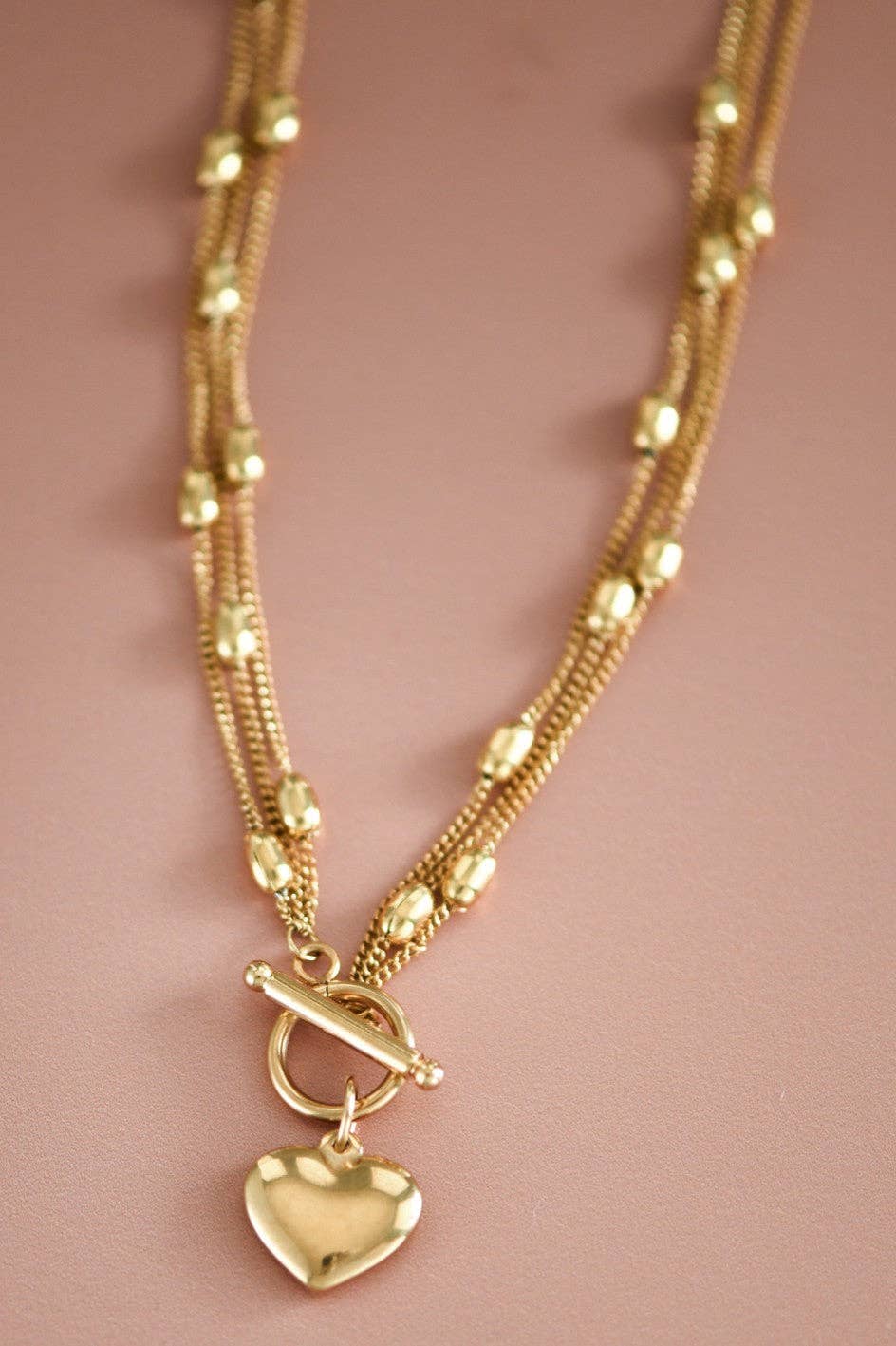 18K Gold Plated Waterproof Stainless Steel Chain Necklace - 6989: S0OX3T6989