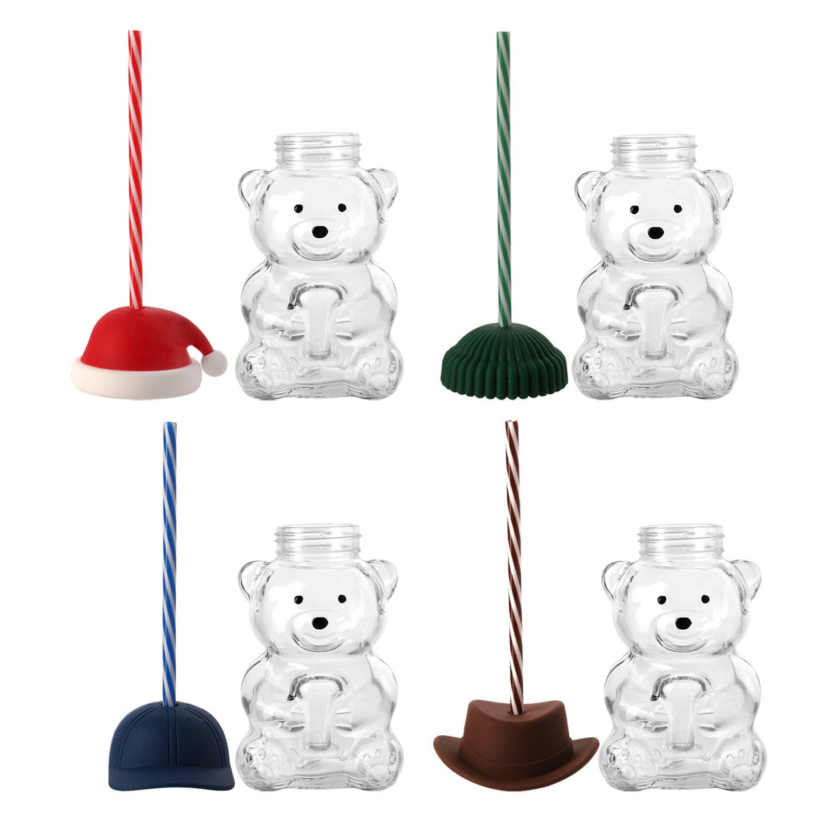 Teddy Sipper W.4asst Hat Set