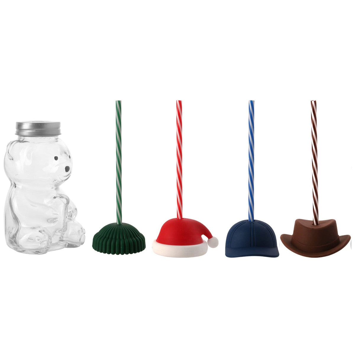 Teddy Sipper W.4asst Hat Set