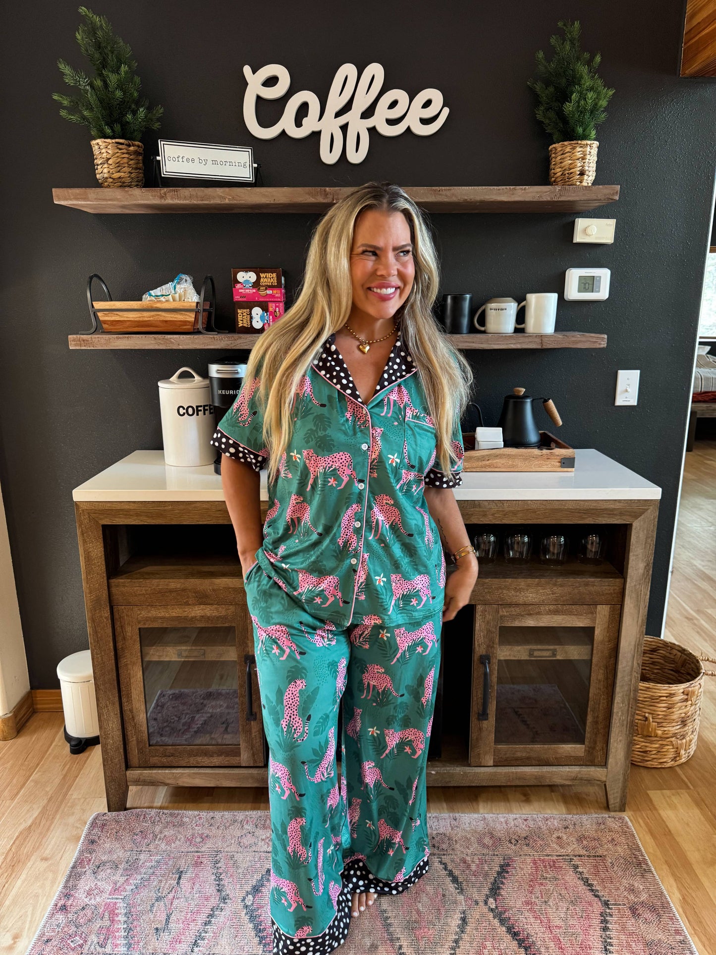 2ND CUT- PINK LEOPARD LUXE PJ SET
