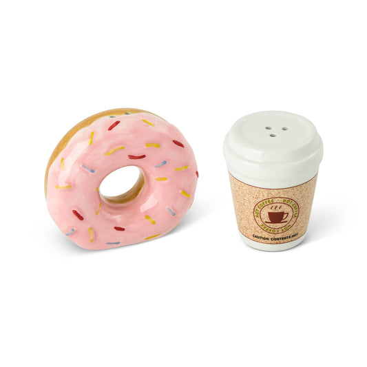 S&P Shaker Set - Donut and Coffee