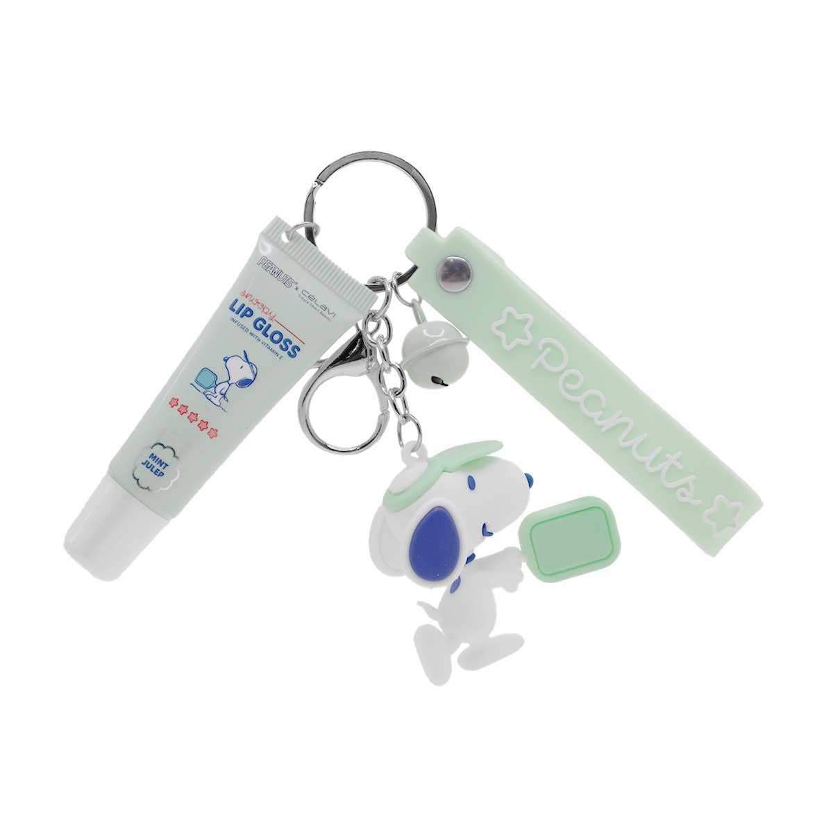 Celavi P60198 Mint Julep Snoopy Lip Gloss w/ Keychain - 12pc