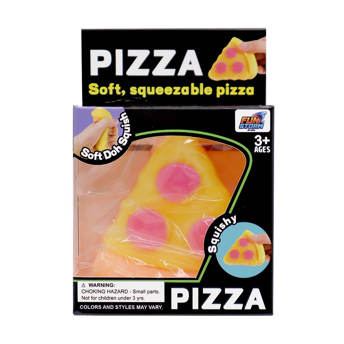 UPD TSPZ 3.25" Pizza Soft Doh Squish - 12 pcs
