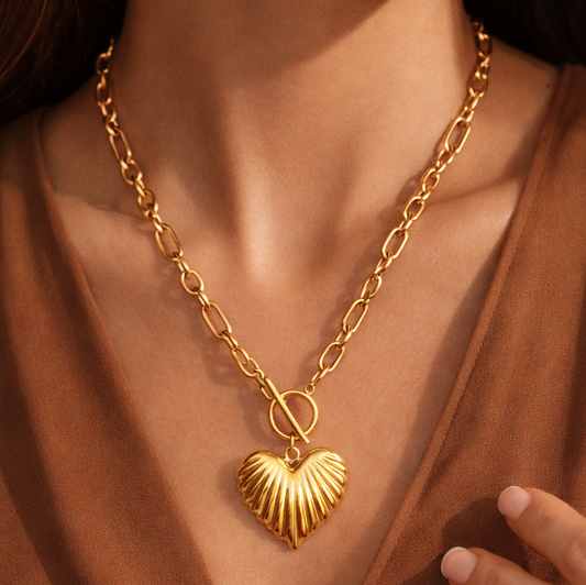 18K Gold Plated Waterproof Stainless Steel Chain Necklace - 7789: S0OX3T7789