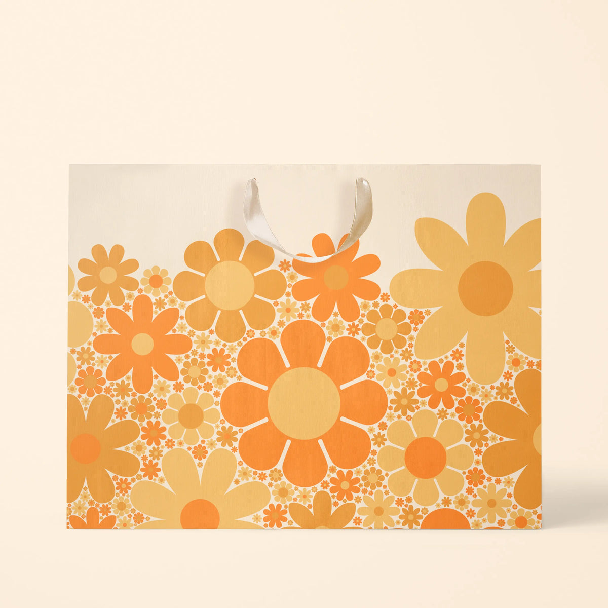 Retro Flower Gift Bag | Marigold