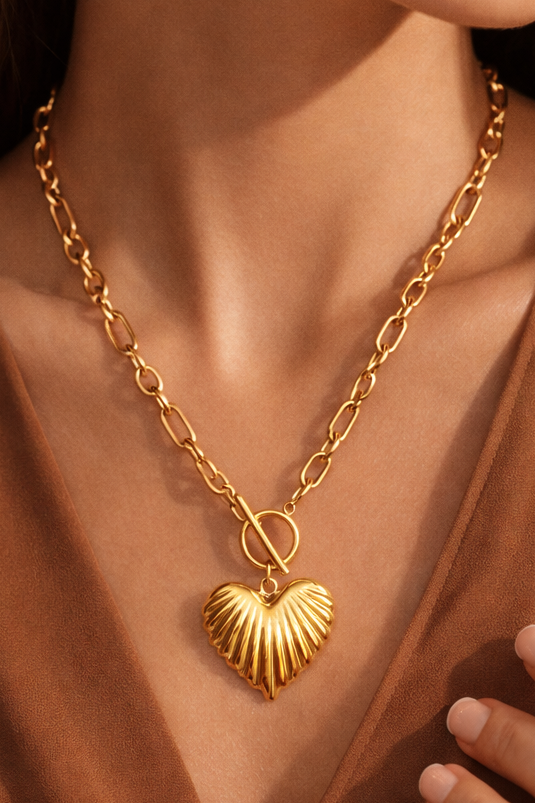 18K Gold Plated Waterproof Stainless Steel Chain Necklace - 7789: S0OX3T7789