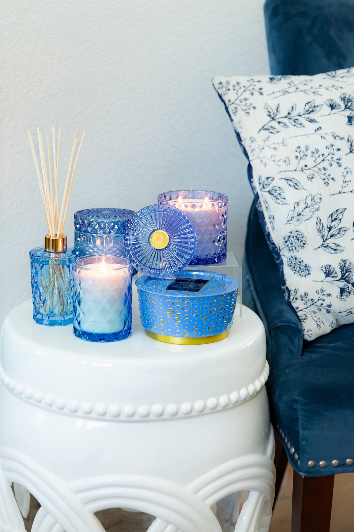 Santorini Breeze Shimmer 9oz Box Candle