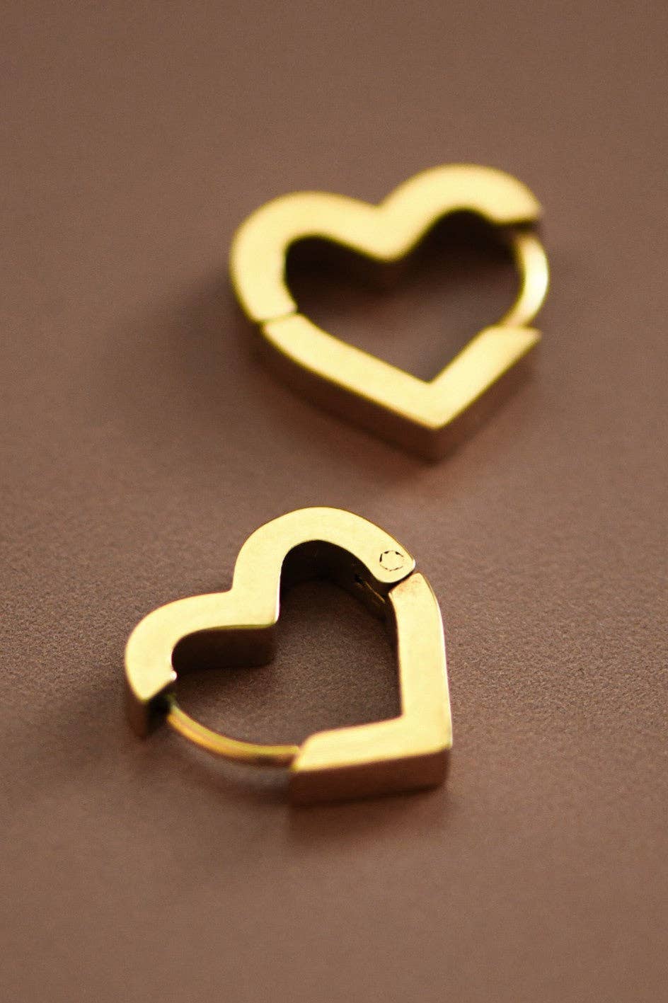 18K Gold Plated Waterproof Stainless Steel Hoop Earrings - 7010: S0OX3T7010