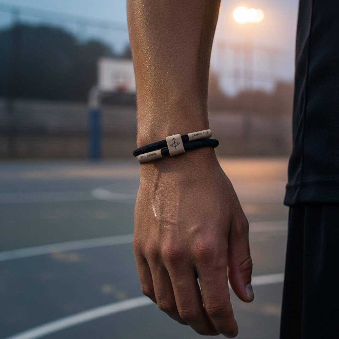 OUTLAST THE OBSTACLE Christian Cord Bracelet