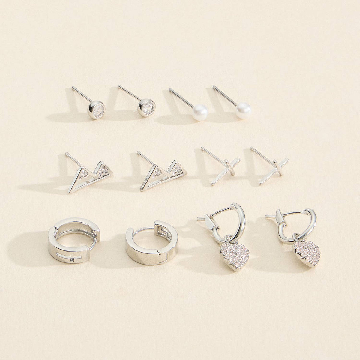 Outdoor Lover - Hiker Earring Set 18K Gold Dipped