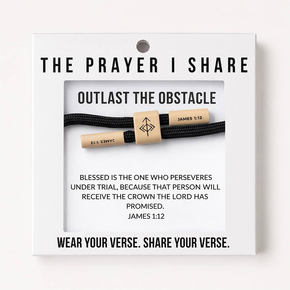 OUTLAST THE OBSTACLE Christian Cord Bracelet