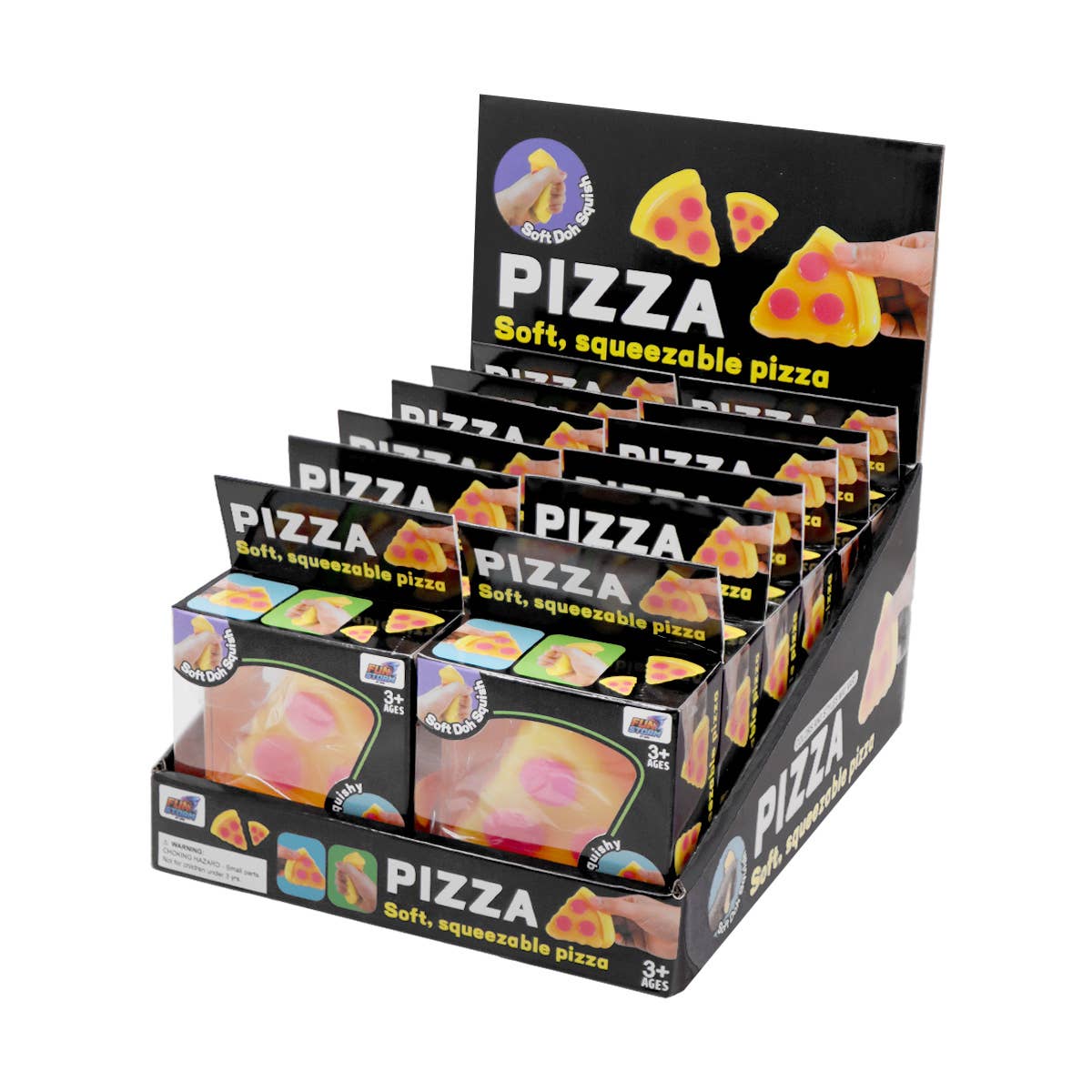 UPD TSPZ 3.25" Pizza Soft Doh Squish - 12 pcs