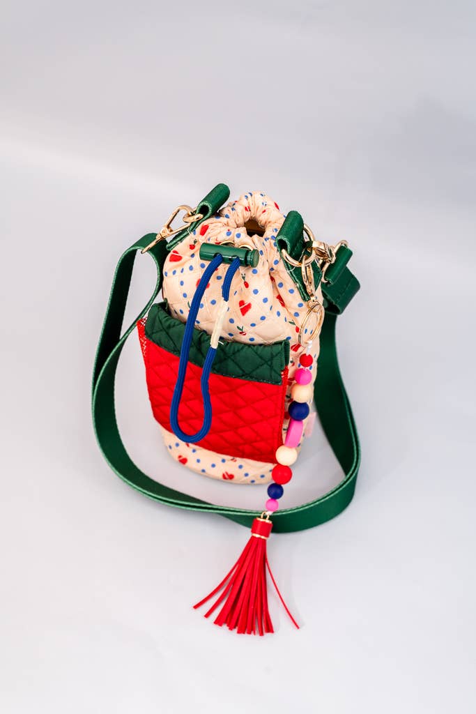 Water Bottle Sling, Cherry Hearts