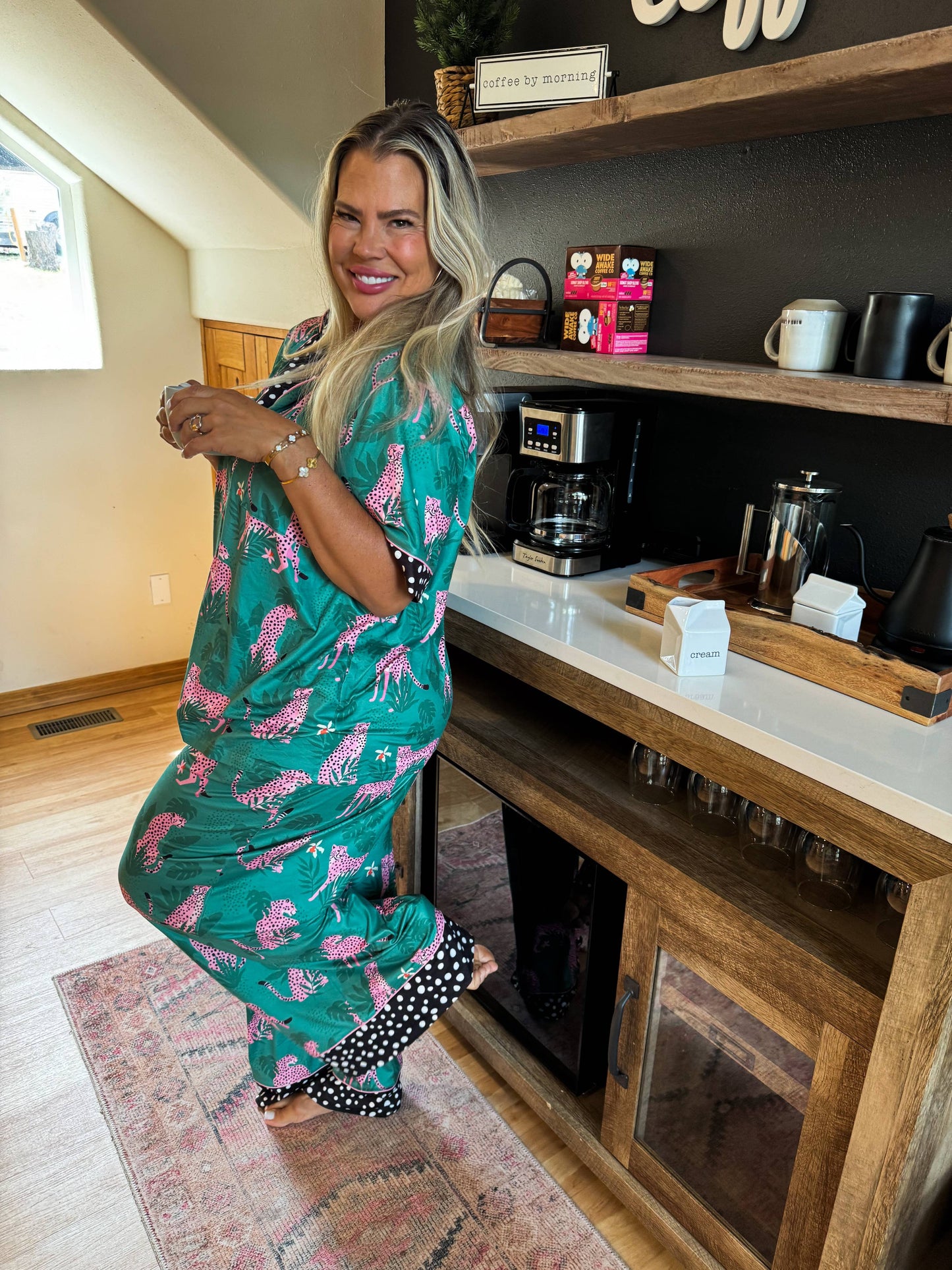 2ND CUT- PINK LEOPARD LUXE PJ SET