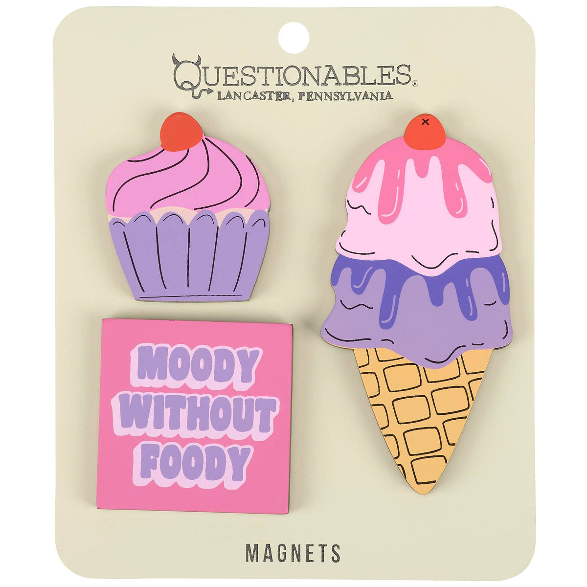 Moody Without Foody Magnet Set