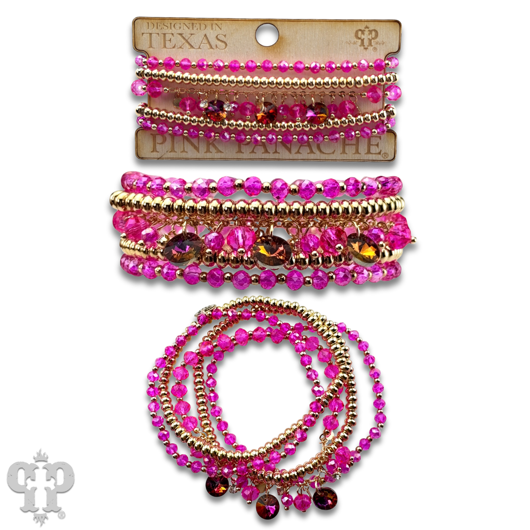 Rhinestone drops bracelet