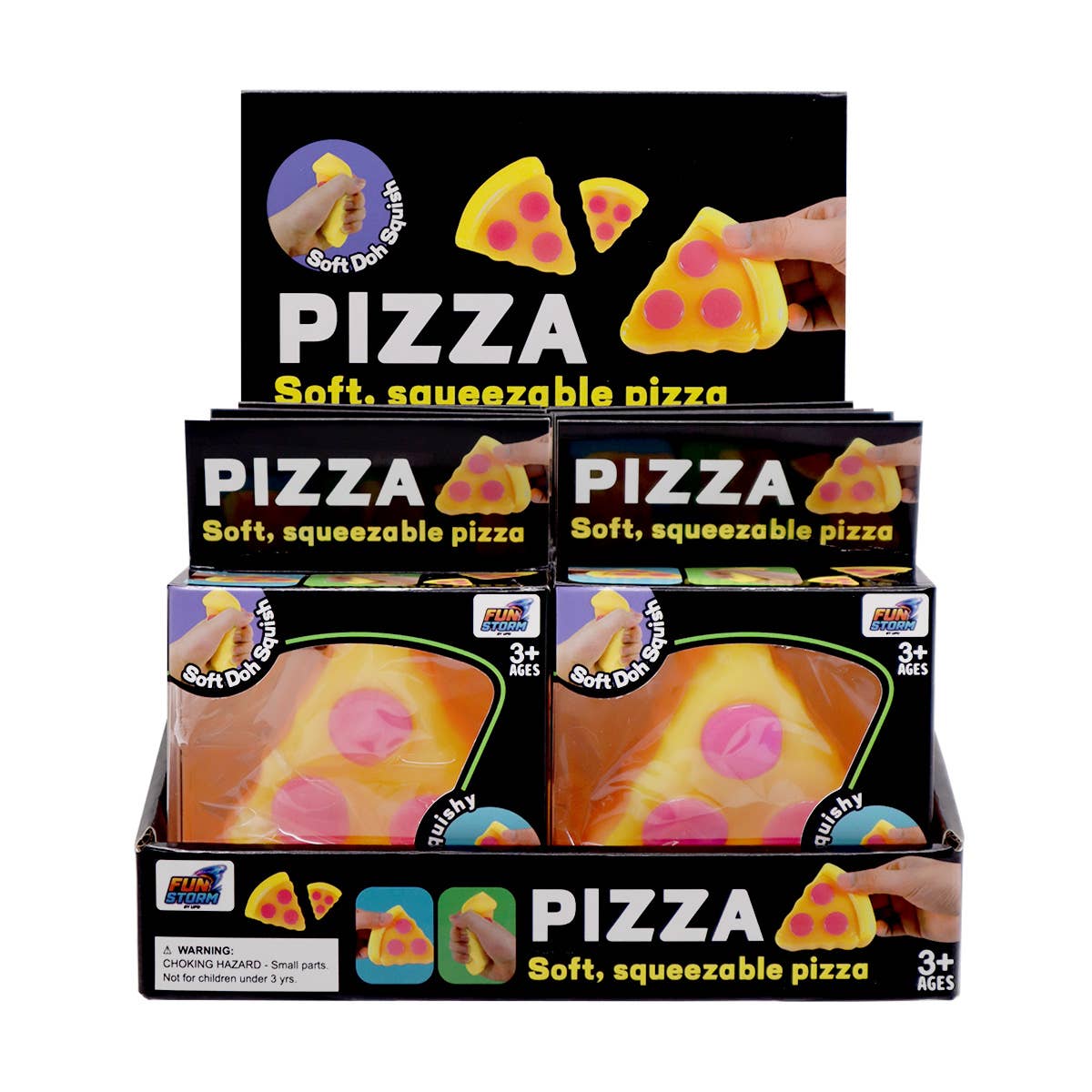 UPD TSPZ 3.25" Pizza Soft Doh Squish - 12 pcs