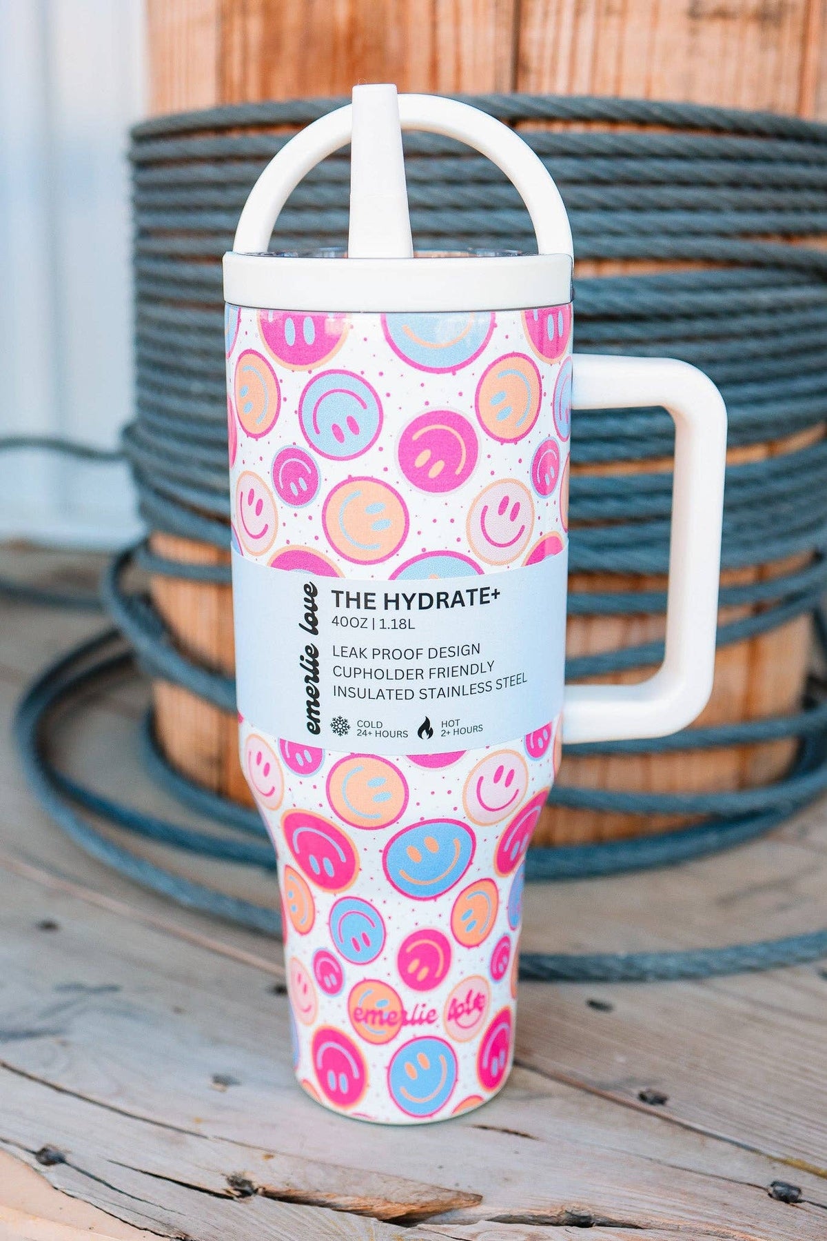 The Hydrate+ 40oz Tumbler - Happy Daze