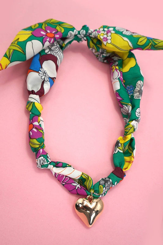 HANDMADE SCARF CHARM NECKLACE | 80N91790: A