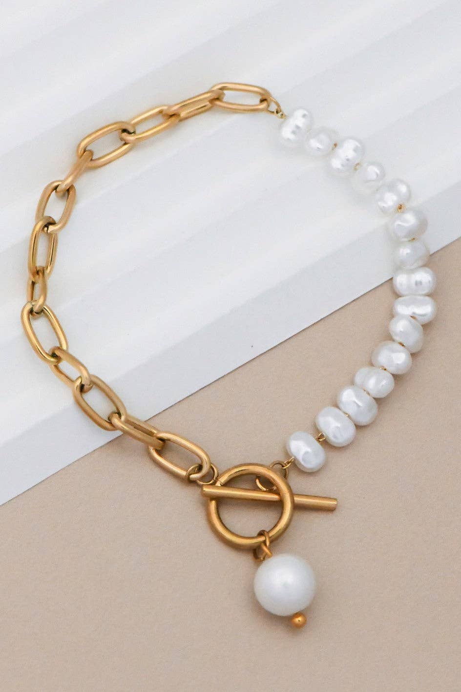 18K Gold Plated Waterproof Stainless Steel Chain Bracelet - 7072: S0OX3T7072