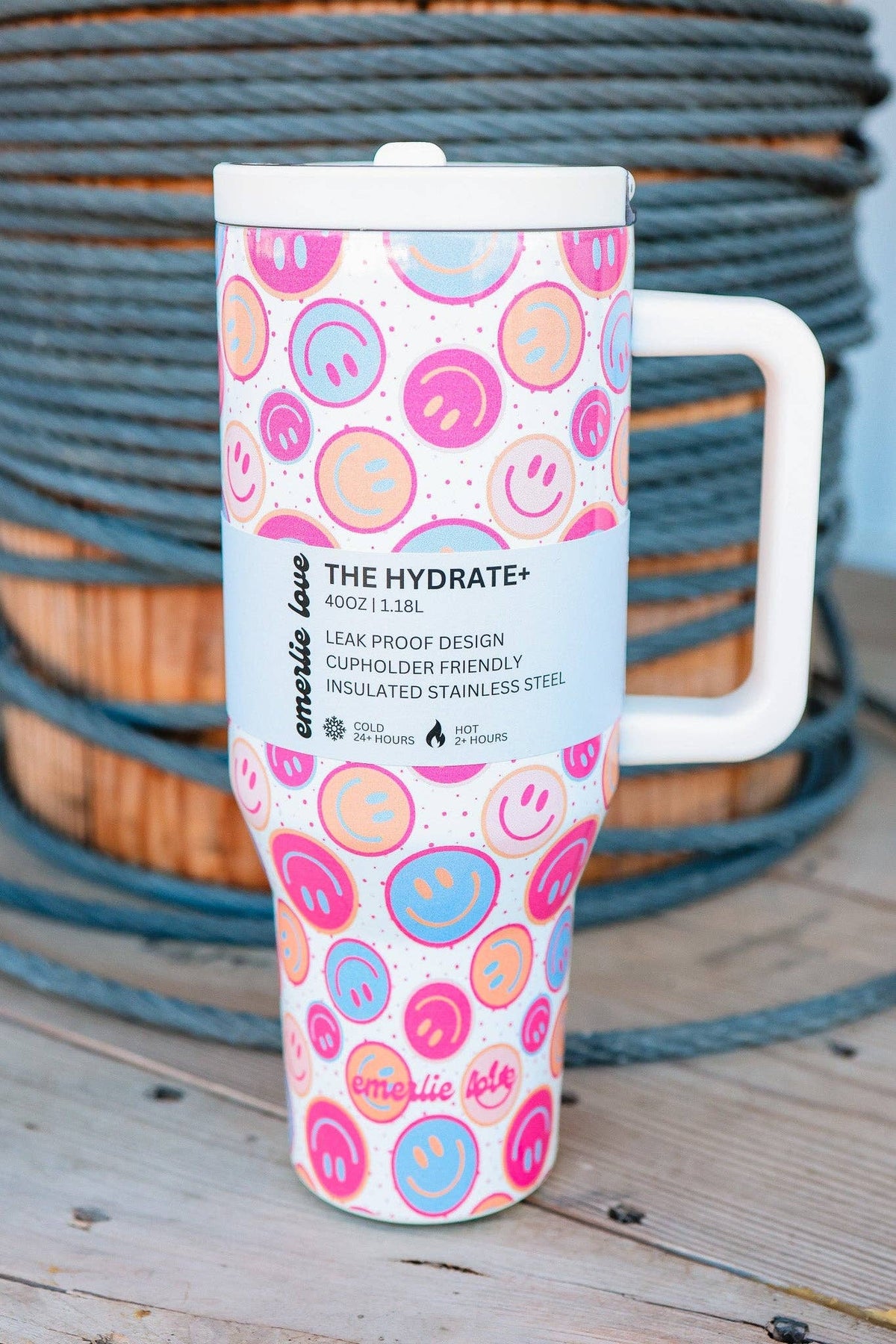 The Hydrate+ 40oz Tumbler - Happy Daze