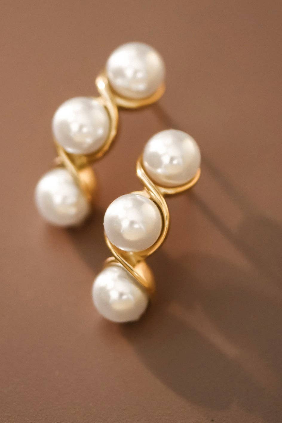 18K Gold PVD Plated  Waterproof Stainless Steel Stud Earrings - 7093: S0OX3T7093