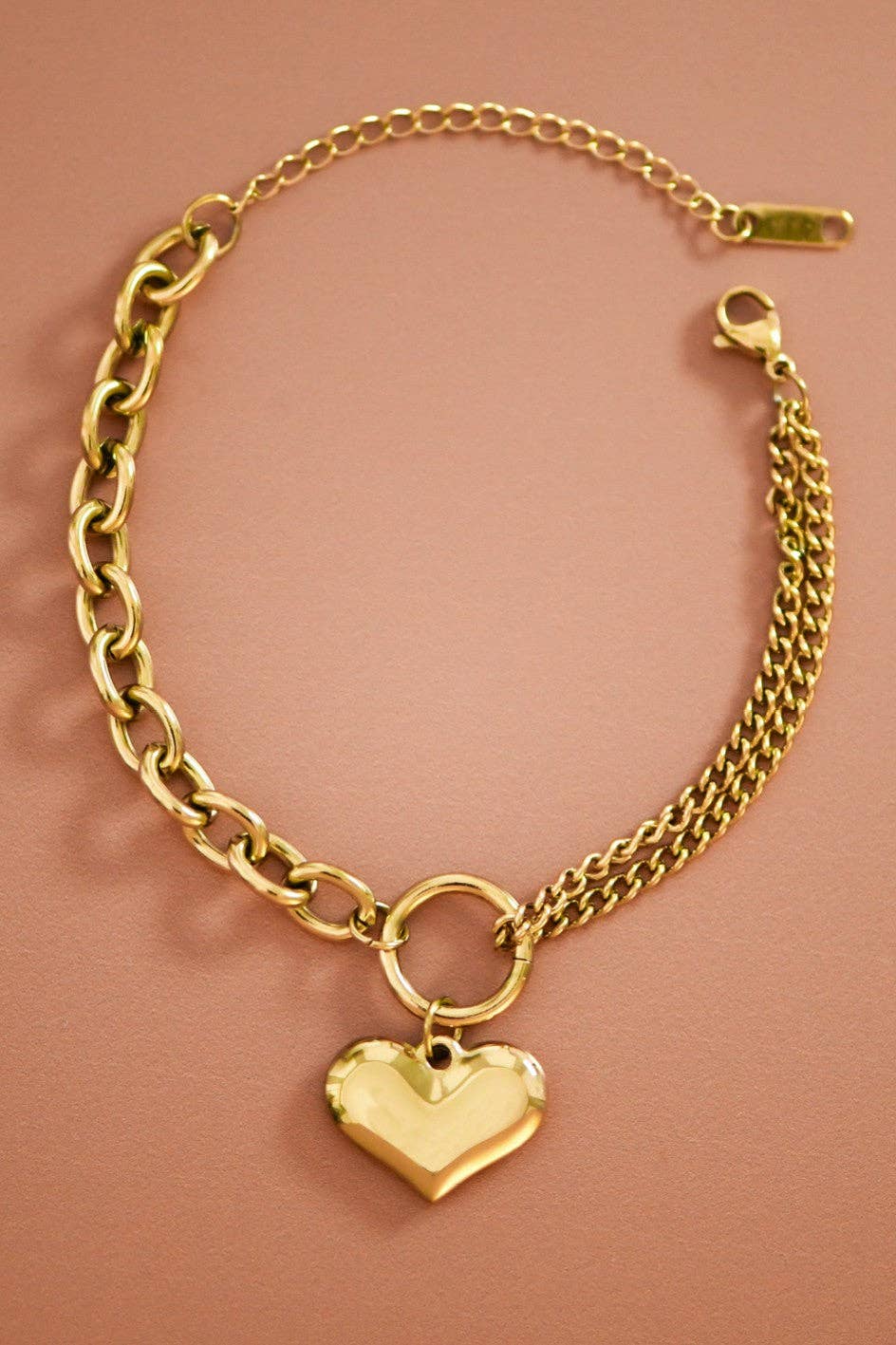 18K Gold Plated Waterproof Stainless Steel Chain Bracelet - 7363: S0OX3T7363
