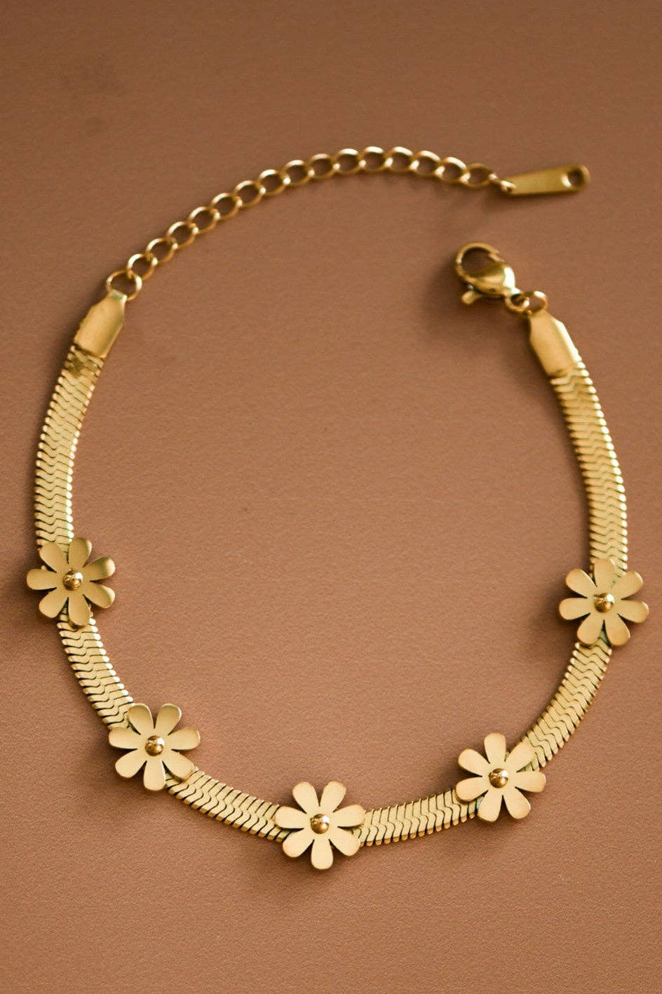 18K Gold Plated Waterproof Stainless Steel Chain Bracelet - 7436: S0OX3T7436